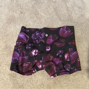 Popflex Booty Shorts from Dark Blossom collection, size 8